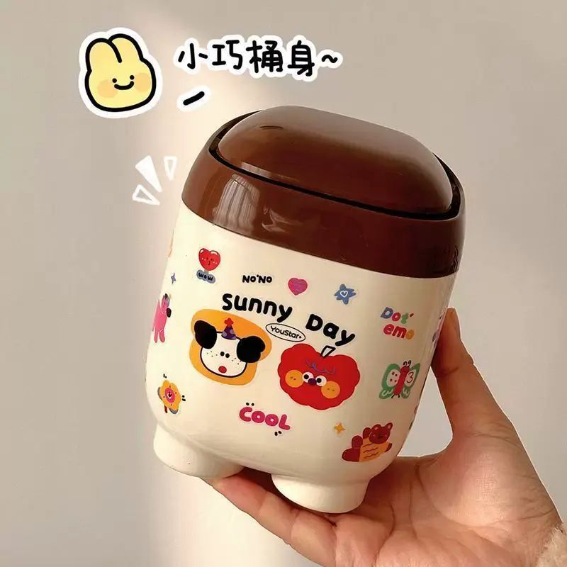 桌面垃圾桶ins高顏值女學生桌上雜物收納桶迷你可愛臥室垃圾紙簍