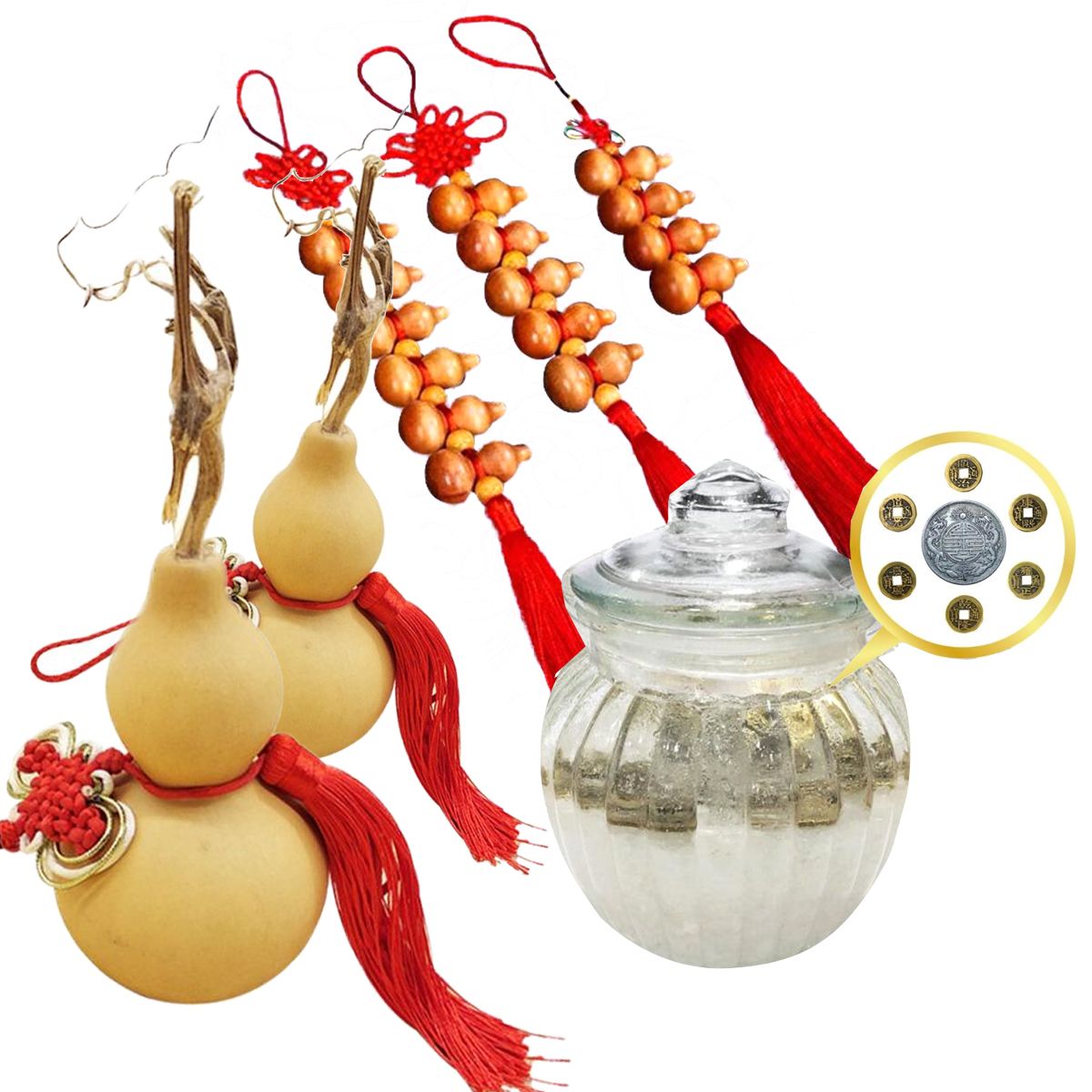 (贈品)胡桃木葫蘆掛件 VFS-GOURD-DECO-G01