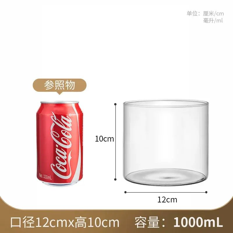 多功能微景觀生態瓶直筒玻璃花樽客廳桌面水培植物瓶高硼矽玻璃罐