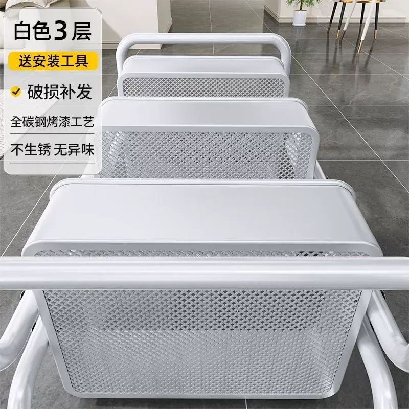 小推車置物架廚房落地多層浴室衛生間移動嬰兒臥室儲物架零食收納