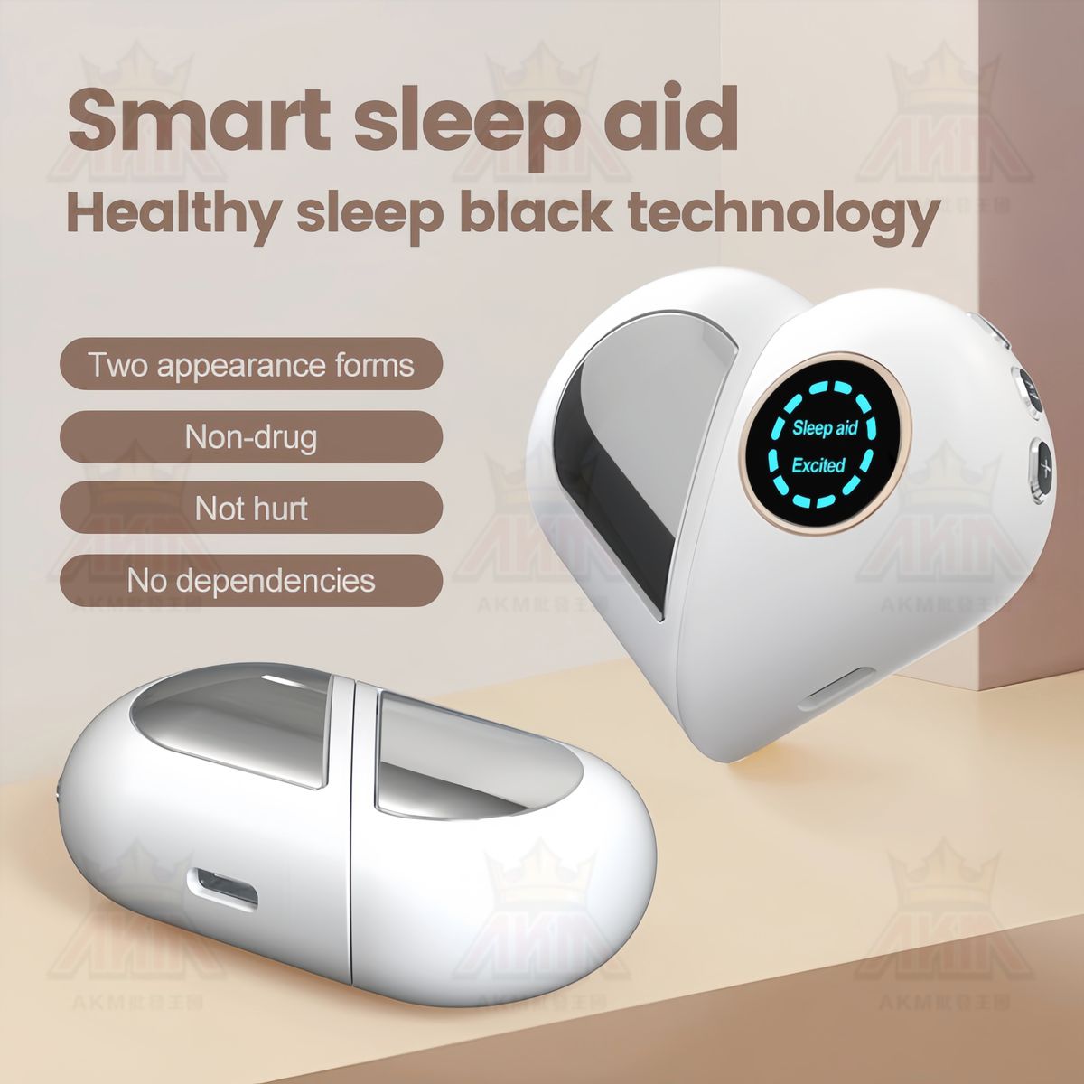 AKM | EMS Microcurrent Sleep Aid Device, Smart Sleep Device, Handheld ...