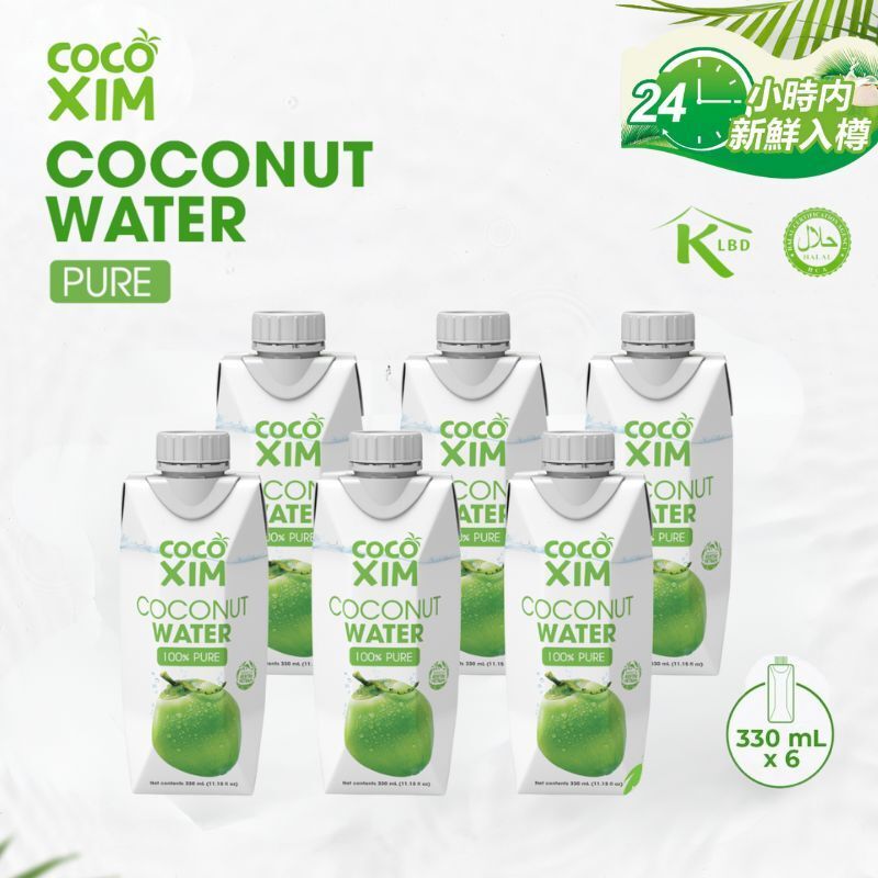 100%天然純椰青水 330毫升 x6