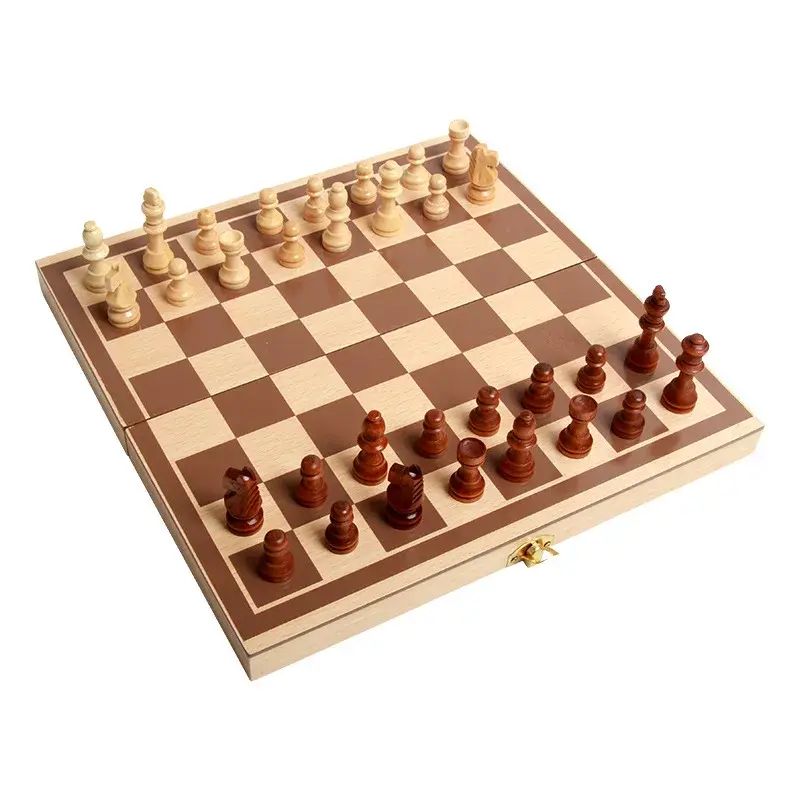 木制磁性国际象棋折叠棋盒套装儿童成人益智桌游棋牌玩具