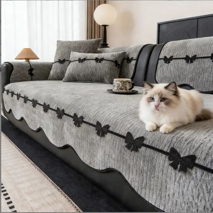French Chenille Sofa Cushion All-Season Universal Non-Slip