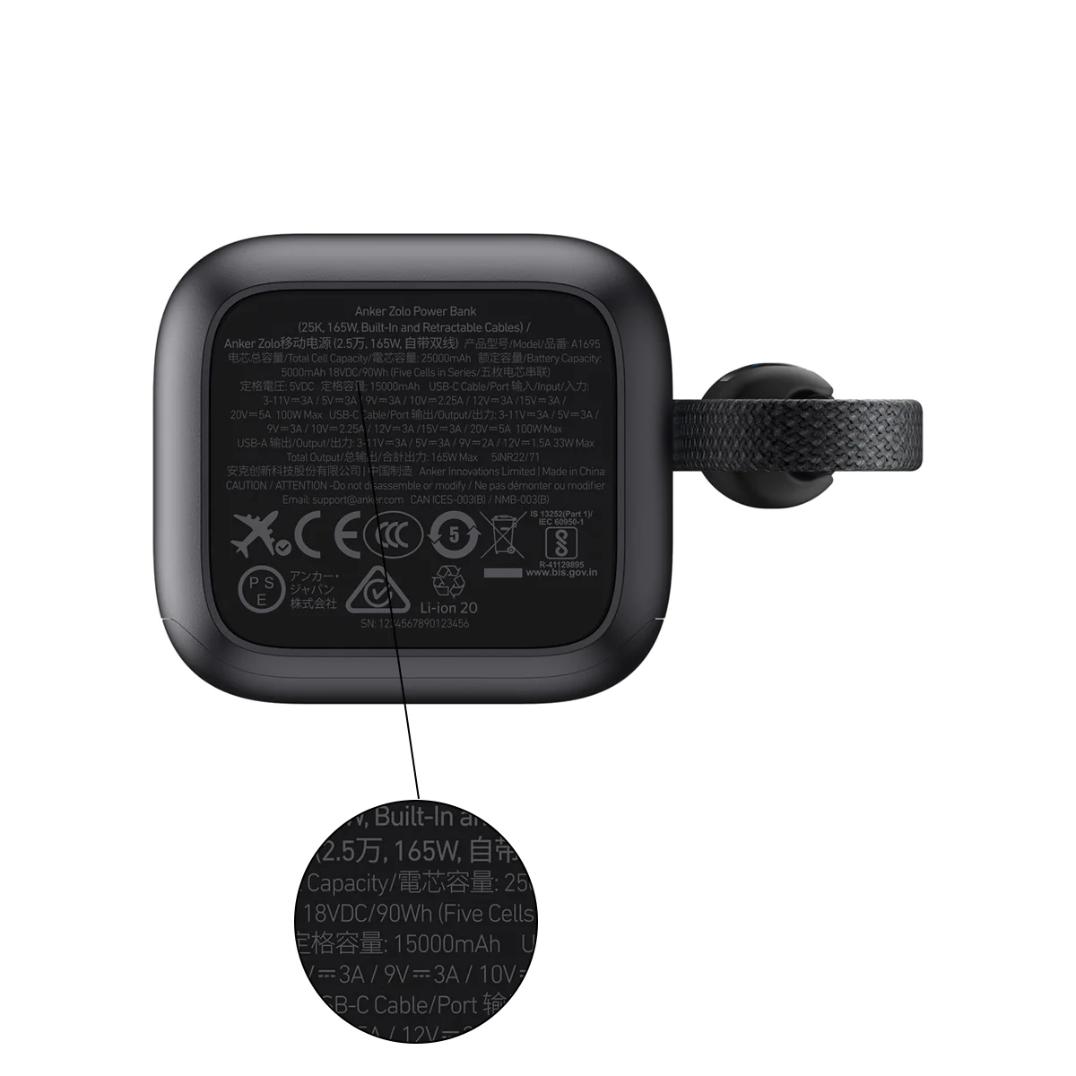 Anker | 25K 165W Multi-Device Charging - Black | 25,000mAh Power