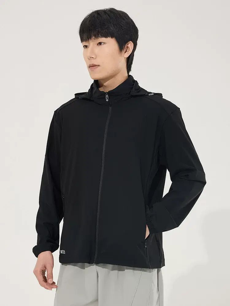 夏季原纱冰丝防晒衣女户外骑行防紫外线防晒服男凉感透气速干外套