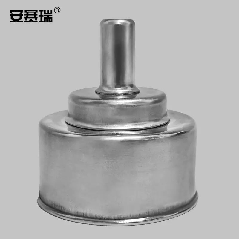 安赛瑞 不锈钢酒精灯 含灯芯安全型密封金属防漏酒精灯600626 SYS