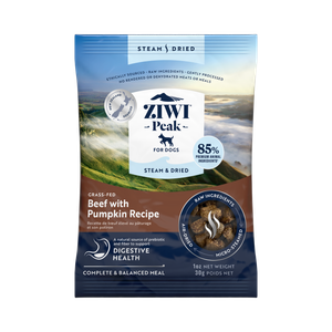Ziwi Peak Dried Grass Beef Pumpkin Recipe Dogs Sample 30g 