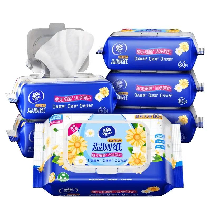 60片*12包 維達濕廁紙金盞花精華