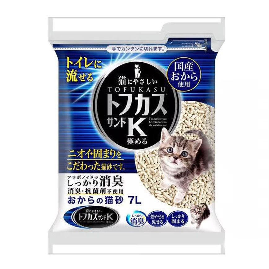 K Round‑Strip Tofu Cat Litter (7L) 711119