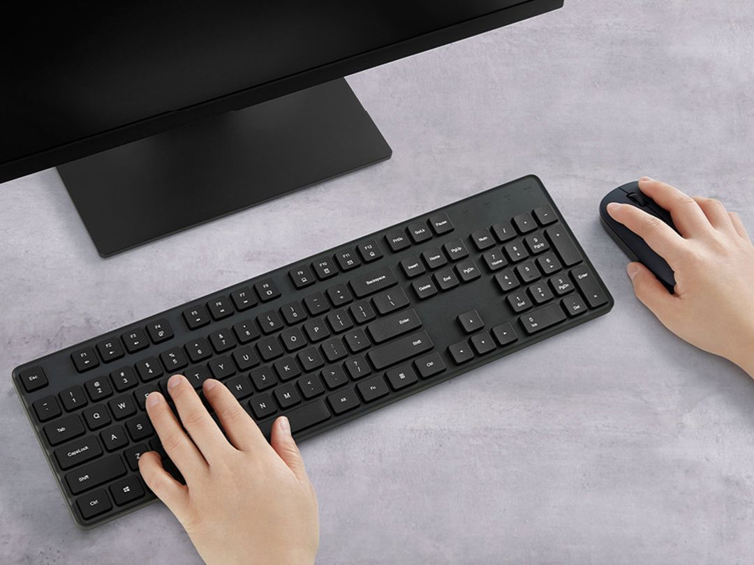 Xiaomi Wireless Mouse Keyboard Set 2 WXJS02YM Black# keyboard# Mouse