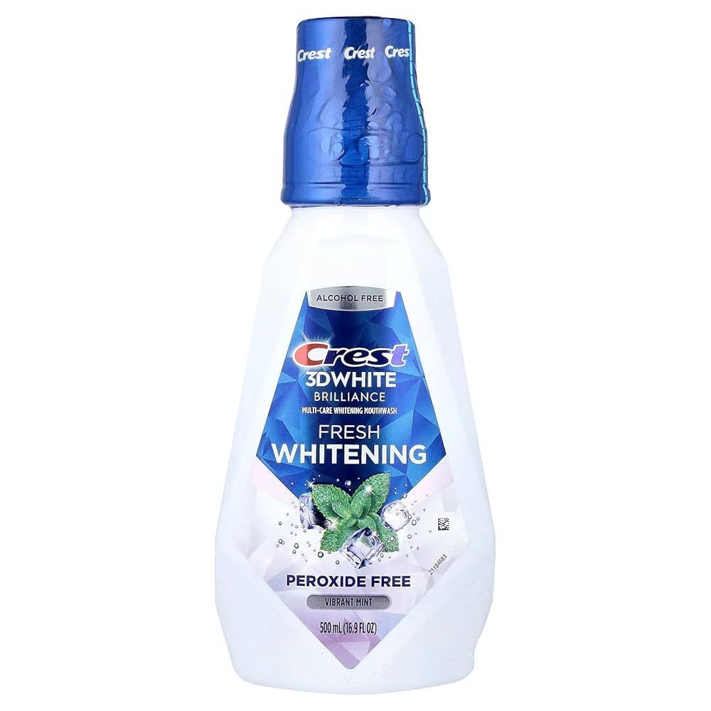 3D White 亮齒漱口水 清新薄荷味 500ml (無酒精) Brilliance [平行進口]