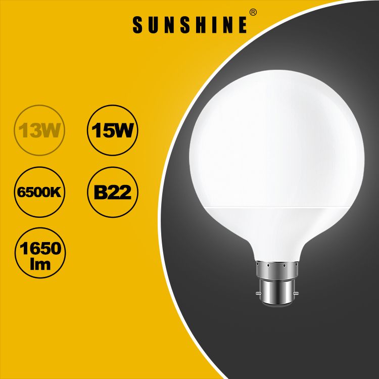 LED Bulb(G120 Globe) - 15W / B22 / Daylight 6500K #LED Globe #LED Light Bulb (LGM-15B22D)