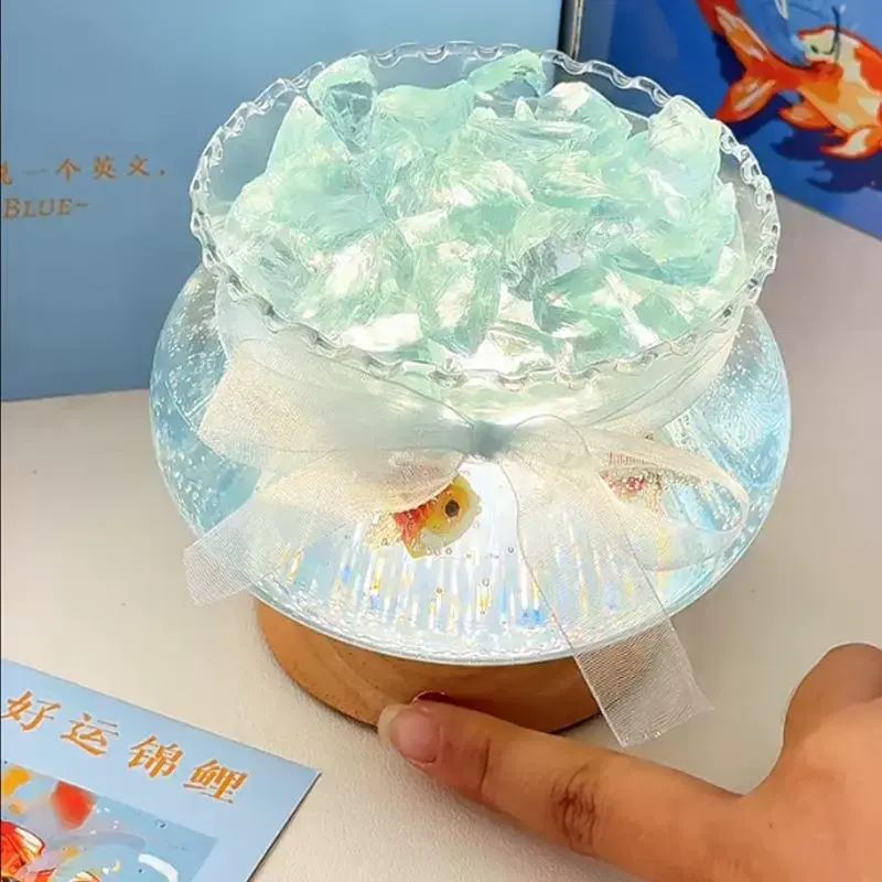 泡泡鱼缸香薰蜡烛小众高级感家用卧室香氛摆件生日礼物送女生闺蜜