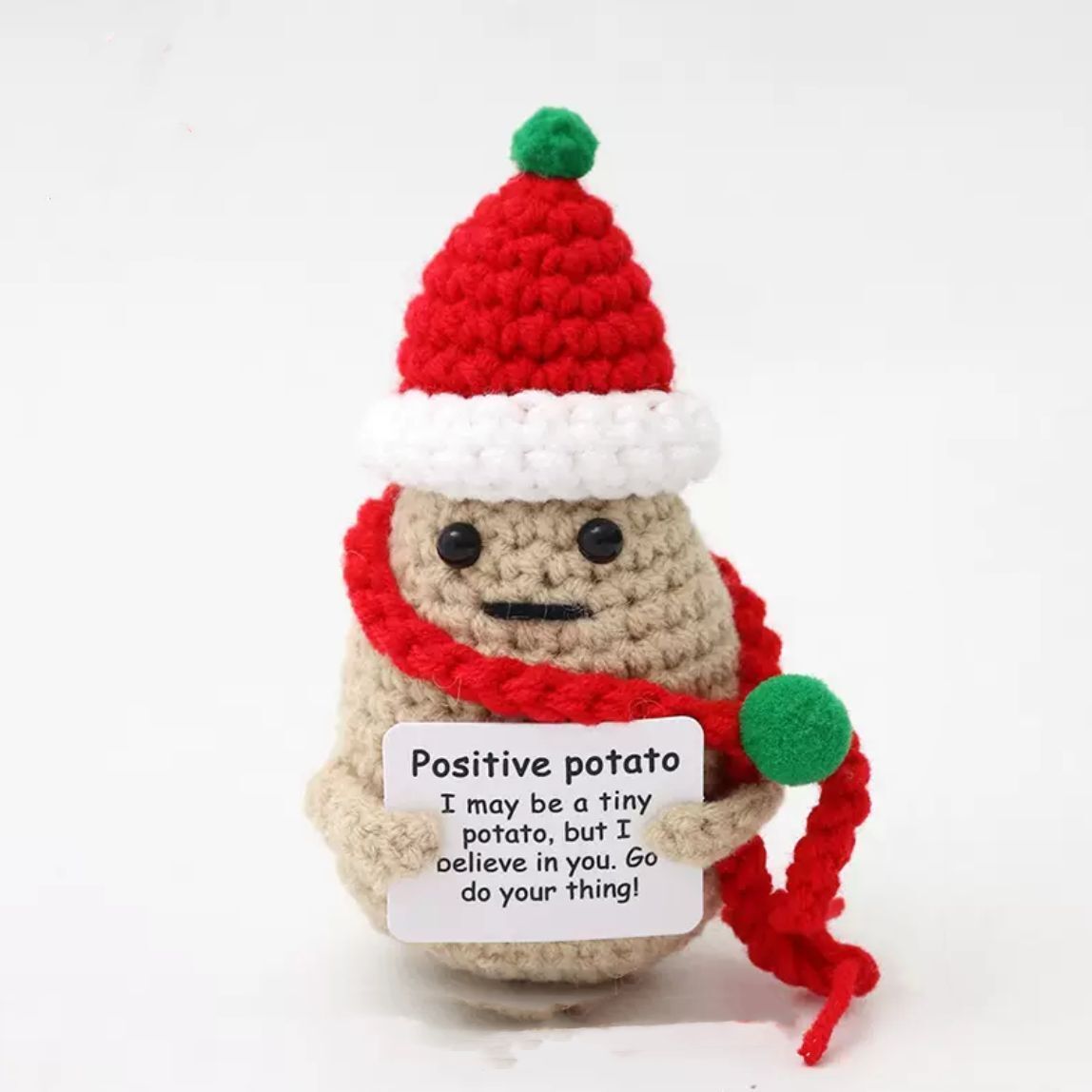 [聖誕款] Positive Potato 手工毛線土豆薯仔玩偶 冷織搞鬼公仔擺件 #生日禮物 #聖誕禮物 #聖誕交換禮物 (M ...