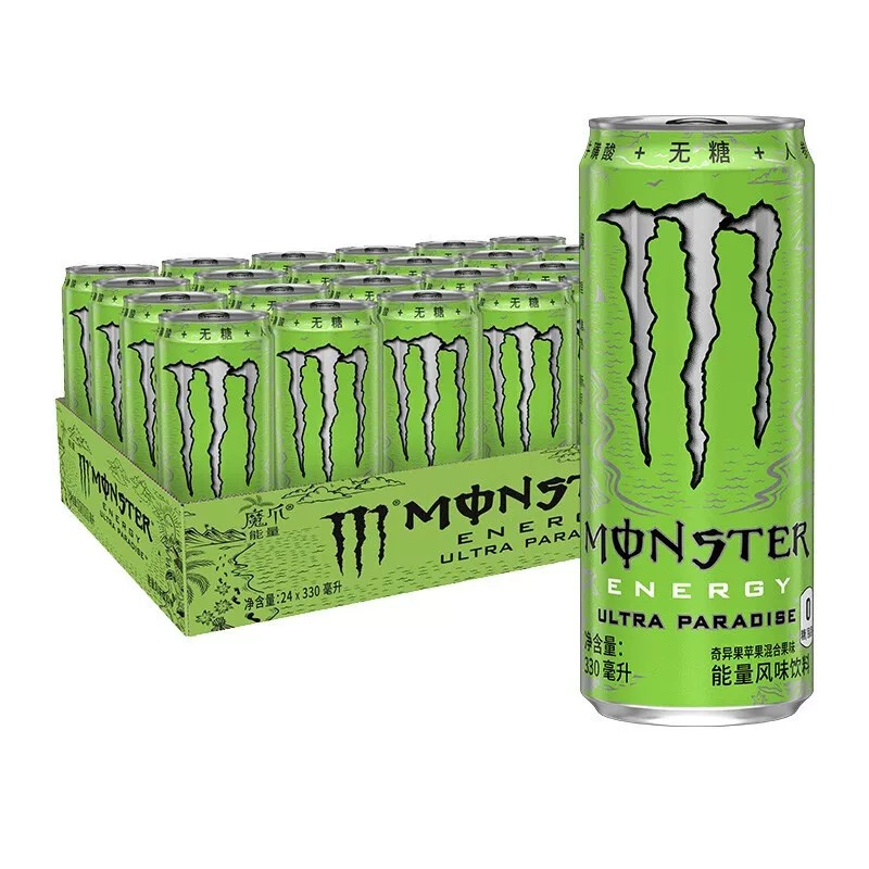 魔爪能量維生素飲料330ml*24罐綠魔爪奇異果蘋果平行進口