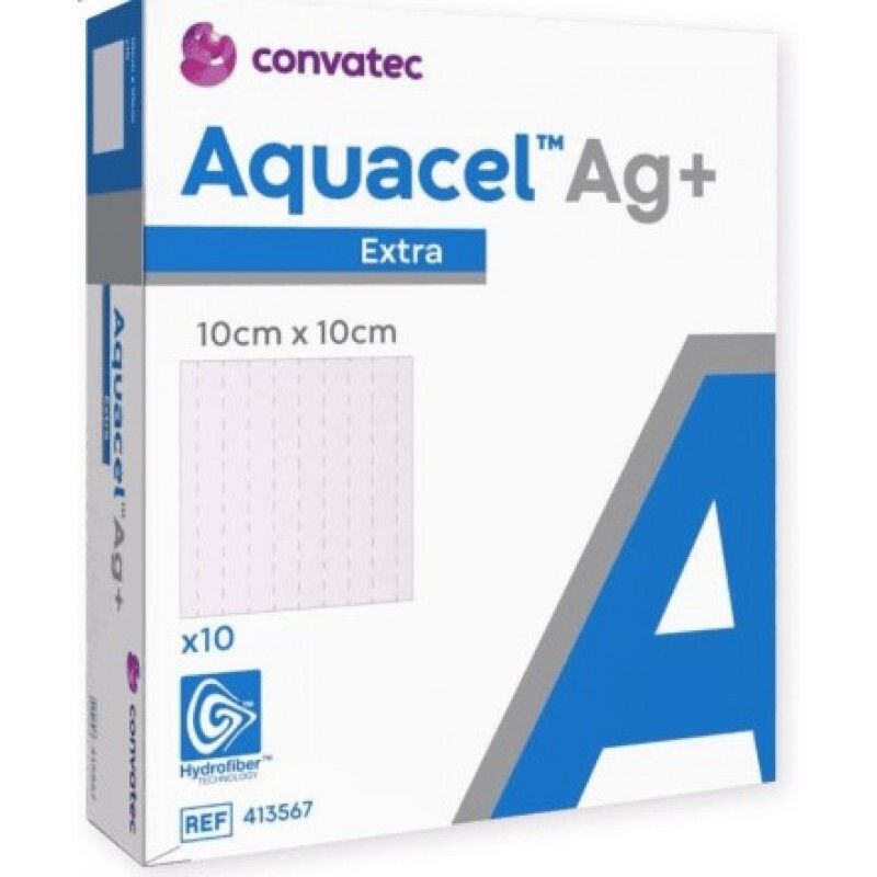康復寶 AQUACEL® Extra™ 含銀親水性纖維敷料 #413567 (10cm x 10cm) (新舊包裝隨機發)