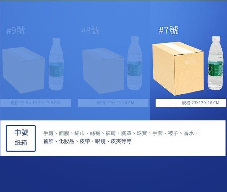 (20個#7)郵寄紙箱 不同尺寸型號包裝盒 快遞紙箱 厚紙箱 郵政紙箱盒 (230*130*160mm)