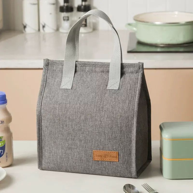 Insulated Lunch Bag Vertical Ice Pack Large Capacity Lunch Box Bag