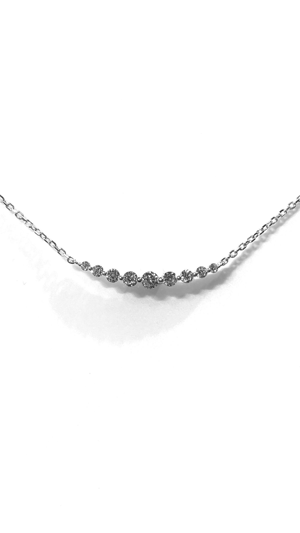 培育鑽石線條頸鏈 N067