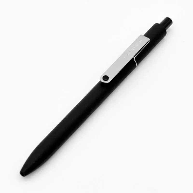 MIDOT點途中性筆按動式0.5黑色筆芯金屬筆夾學生用辦公文具