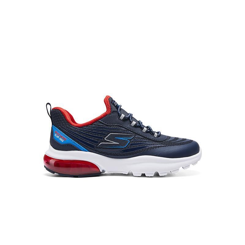 SLIP INS 速穿科技: SKECHERS RAZOR AIR 男童休閒鞋