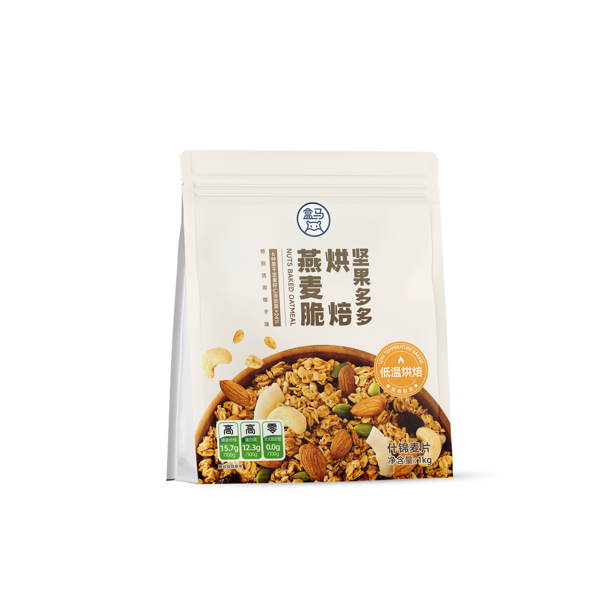 盒馬堅果多多烘焙燕麥脆1kg早餐伴侶平行進口