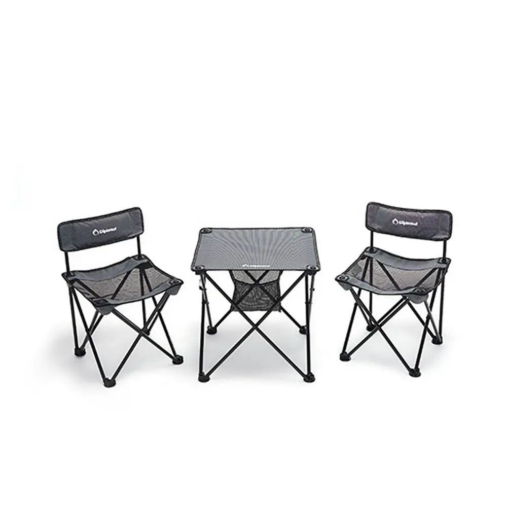 Diplomat-Diplomat-Camping-Specific Table and Chairs Set for Camping. Three-piece set of foldable cam