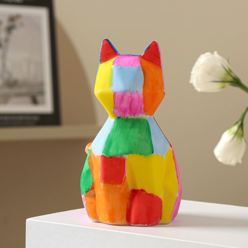 儿童水彩画套件 - 石膏绘画套件、可绘画夜灯 DIY 绘画套件、适合 7 至 14 岁的儿童，含 12 罐颜料、色彩托盘