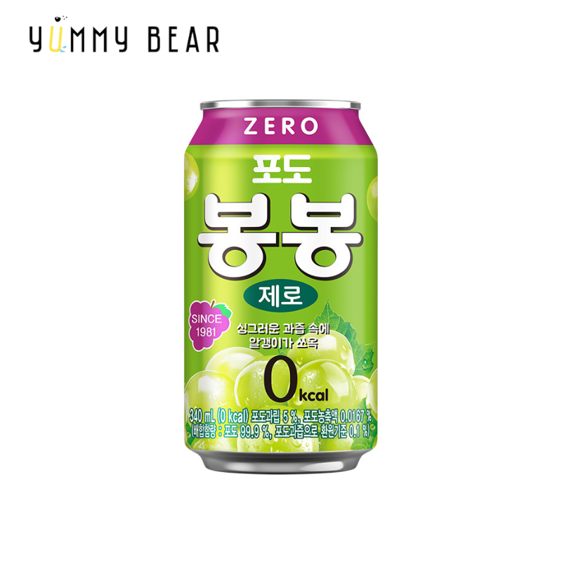 零糖零卡 BongBong 葡萄汁 340ml(平行進口-EXP:2026/05/21)