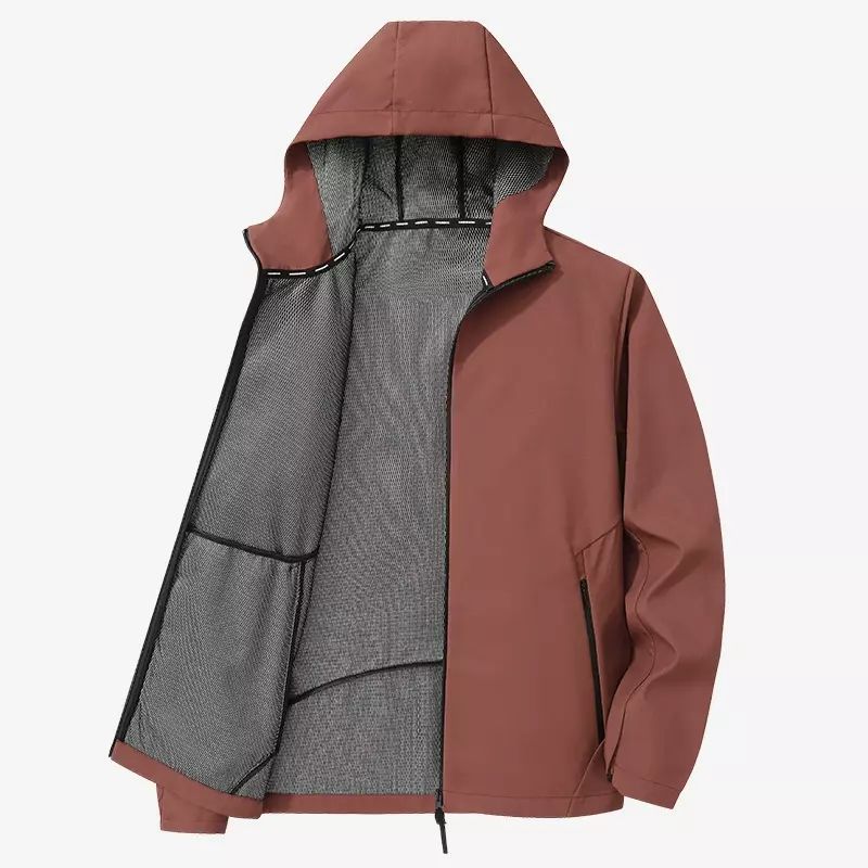冲锋衣外套男女同款春秋季防风防水休闲户外爬山西藏旅游连帽夹克