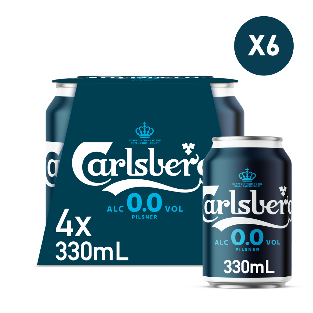 Carlsberg 0.0 (330ml x 4 can) X6