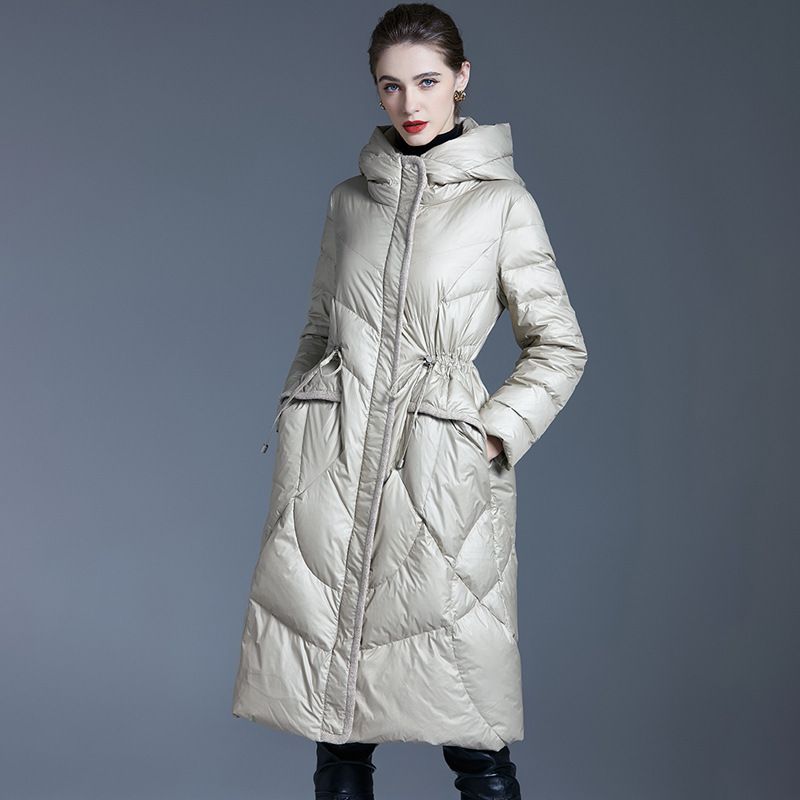 欧洲站羽绒服女中长款2025年新款女款过膝加厚宽松冬季外套潮