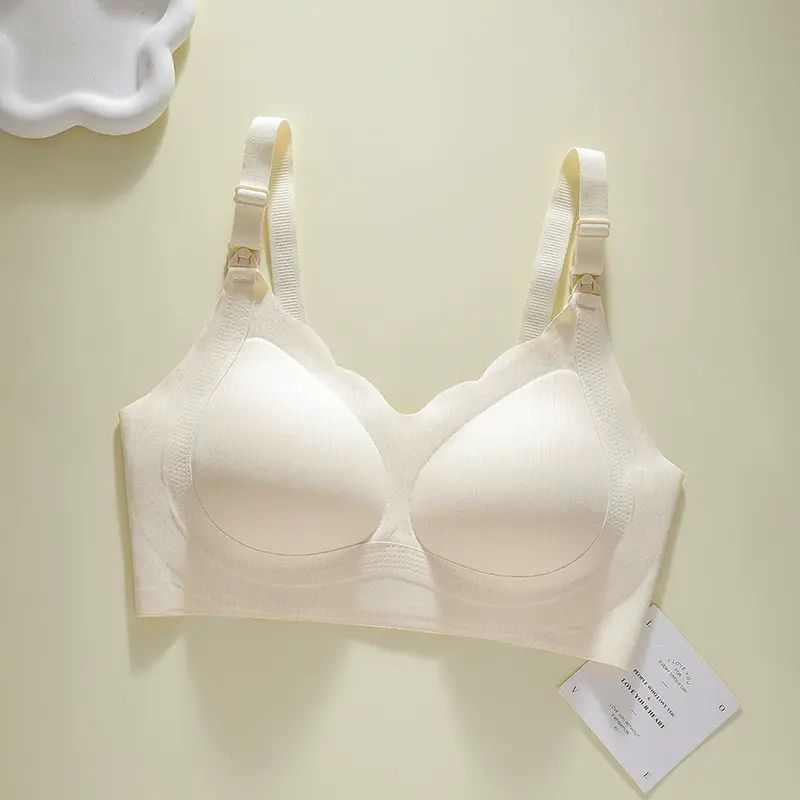 哺乳内衣聚拢防下垂怀孕期大胸显小喂奶产后专用孕妇文胸夏季薄款