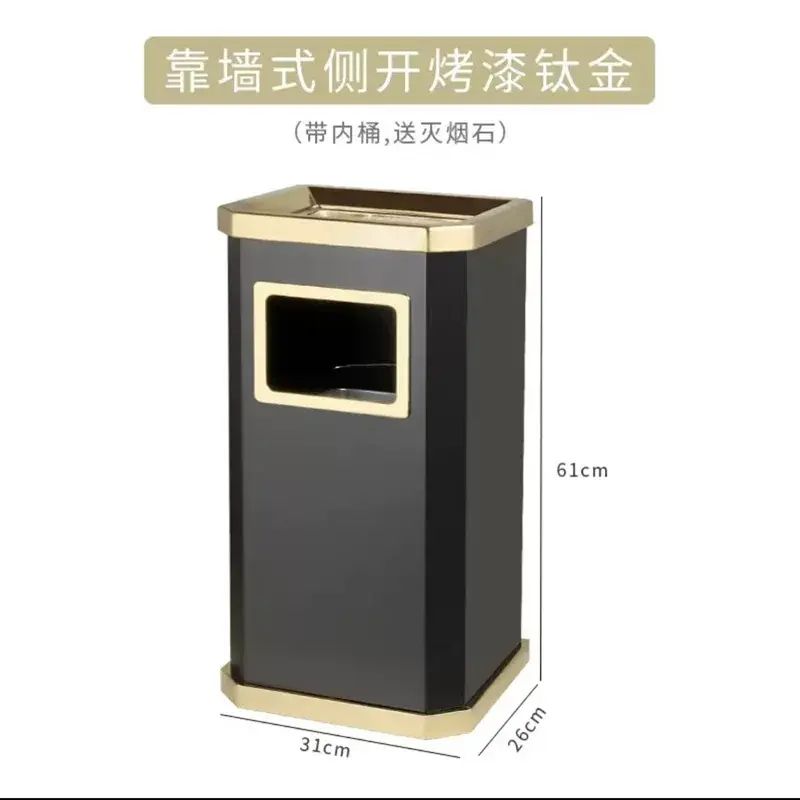 不锈钢垃圾桶公共吸烟区灭烟筒立式酒店商用抽烟垃圾桶带烟灰缸