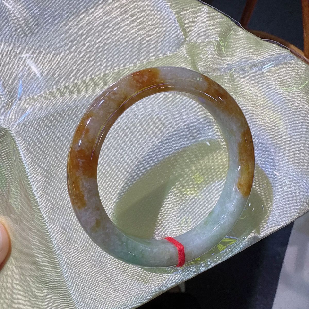 a45緬甸翡翠手鐲福鐲53mm