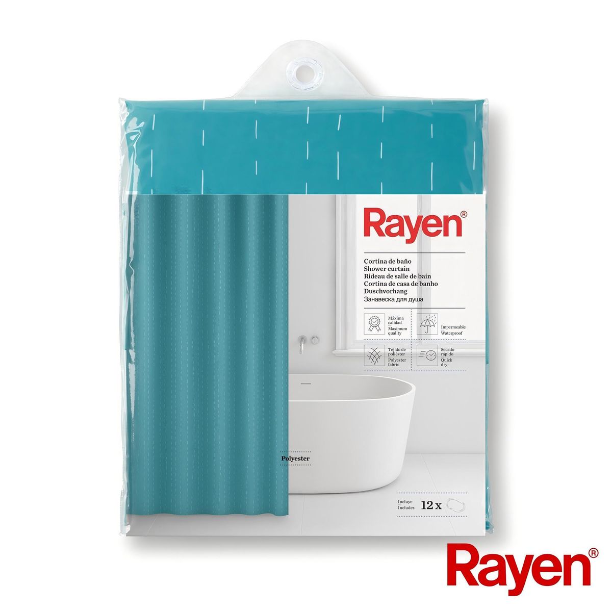 Rayen Shower Curtain Polyester 180x200cm