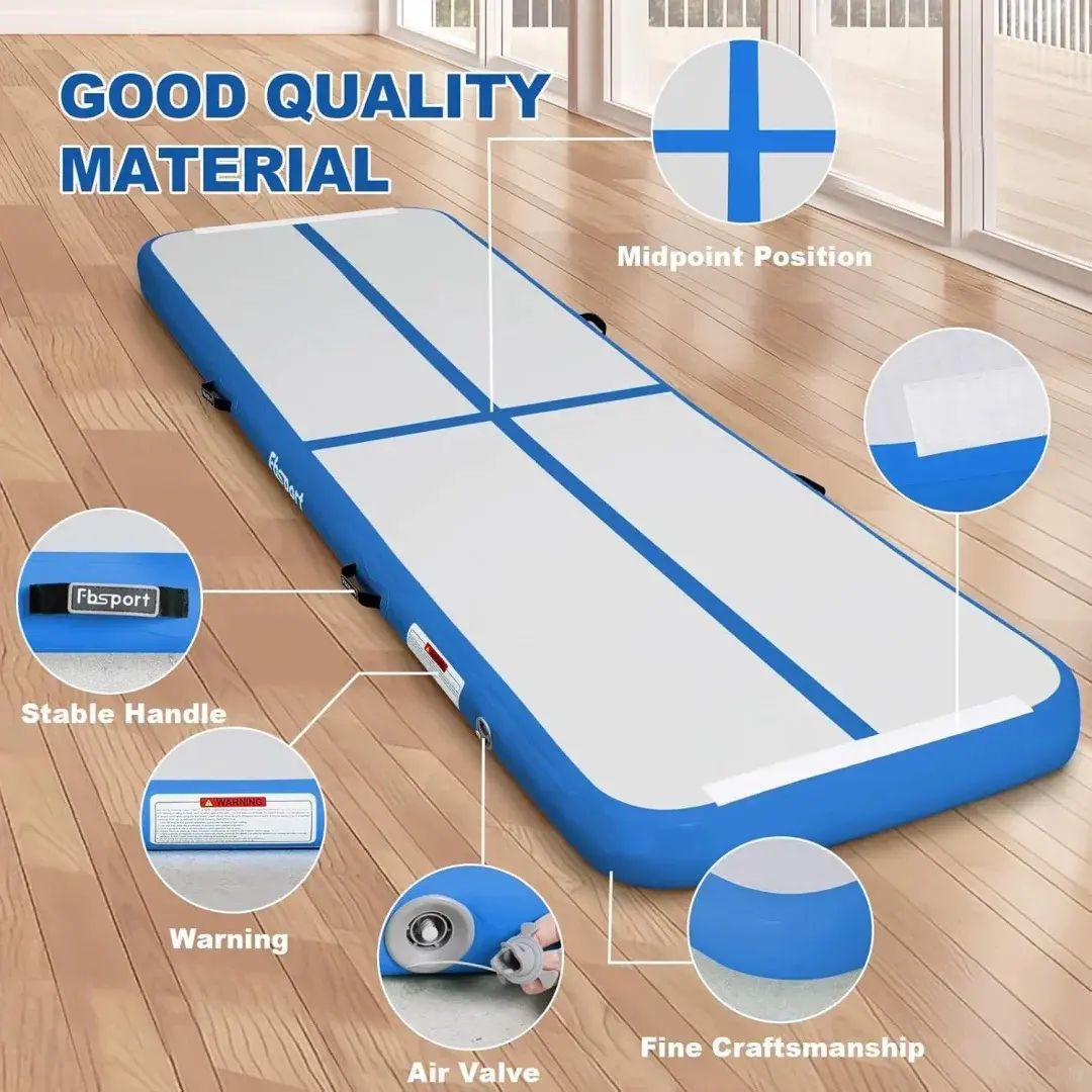 热销 水上充气瑜伽垫 充气体操垫 健身房护具 健身护具 舞蹈武术训练垫 空翻训练垫 运动拉丝瑜伽垫 瑜伽垫平行进口