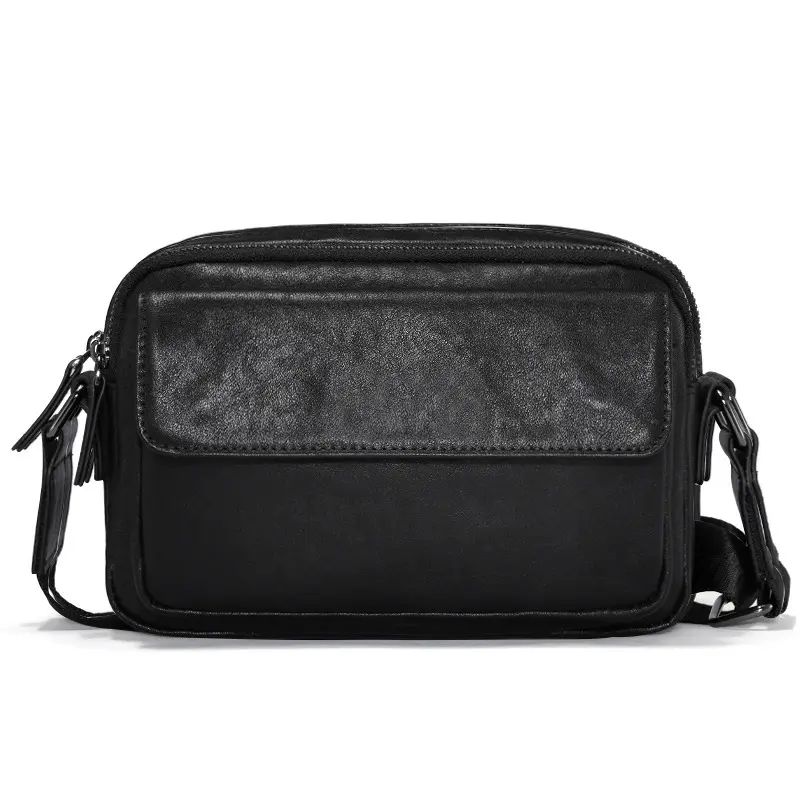 新款男包真皮男士包包横款牛皮单肩包软皮包商务时尚休闲斜挎包包