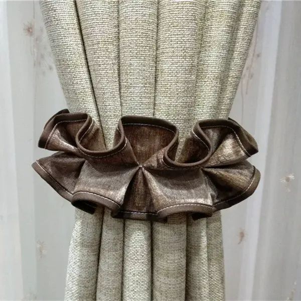 Curtain straps hooks and ropes simple modern Velcro lace bedroom pastoral living room creative stra
