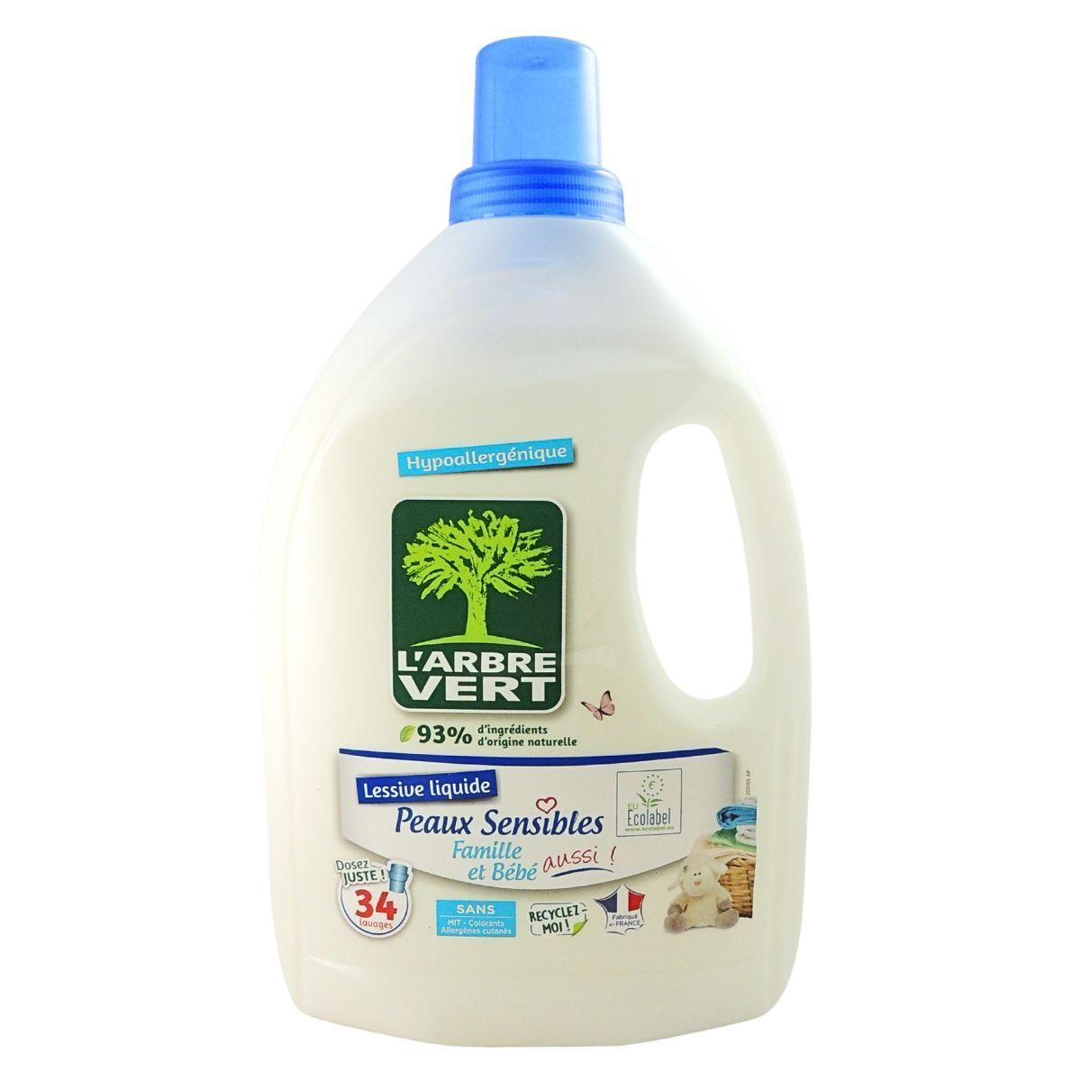 Hypoallergenic Laundry Detergent for the Family & Baby (1.53L) (Parallel Import)
