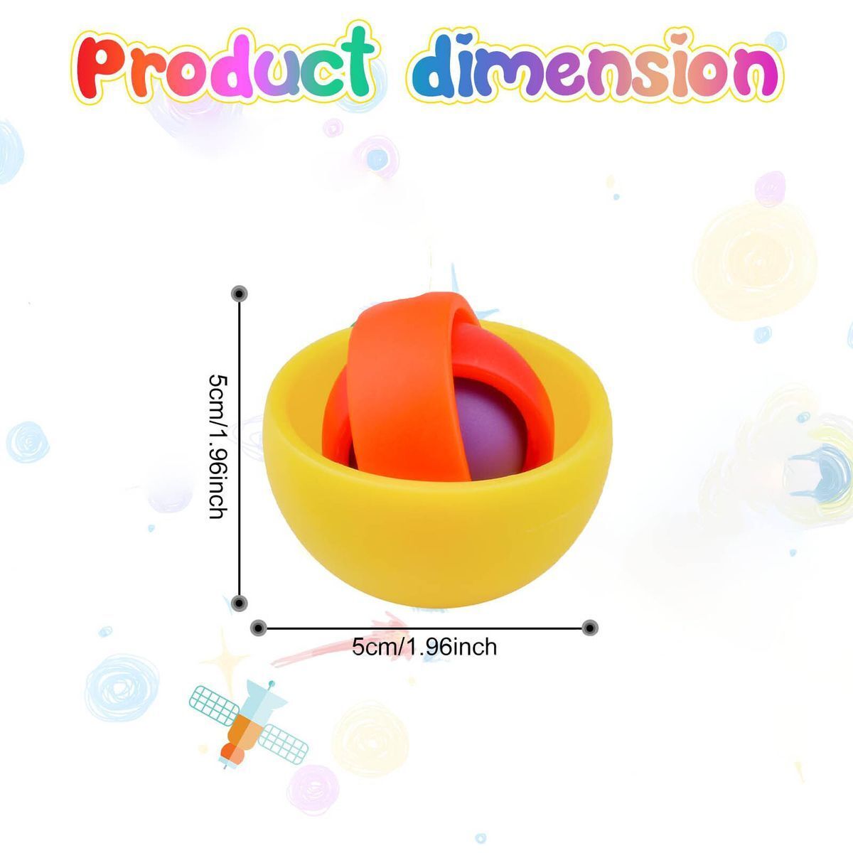 指尖旋轉樂趣，解壓必備！單件裝指尖陀螺玩具，精緻設計，流暢旋轉體驗
