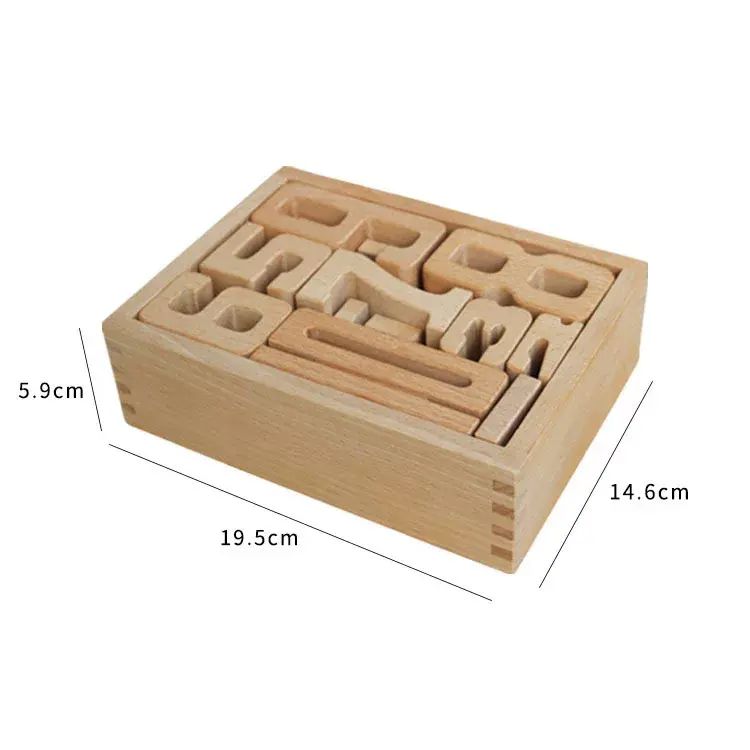 數字積木1-10模型大顆粒數學教具蒙氏啟蒙幼兒疊疊樂兒童木制玩具