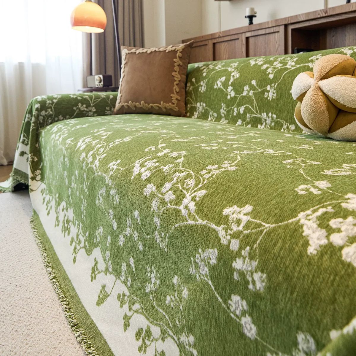 雪尼尔沙发盖布全包2025新款典雅高级感沙发巾毯四季通用沙发套