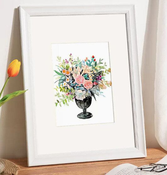 北歐小清新相框【945-亮白色】尺寸【11寸【可放尺寸30.2*20.3cm】擺桌+掛牆】【不含畫芯】