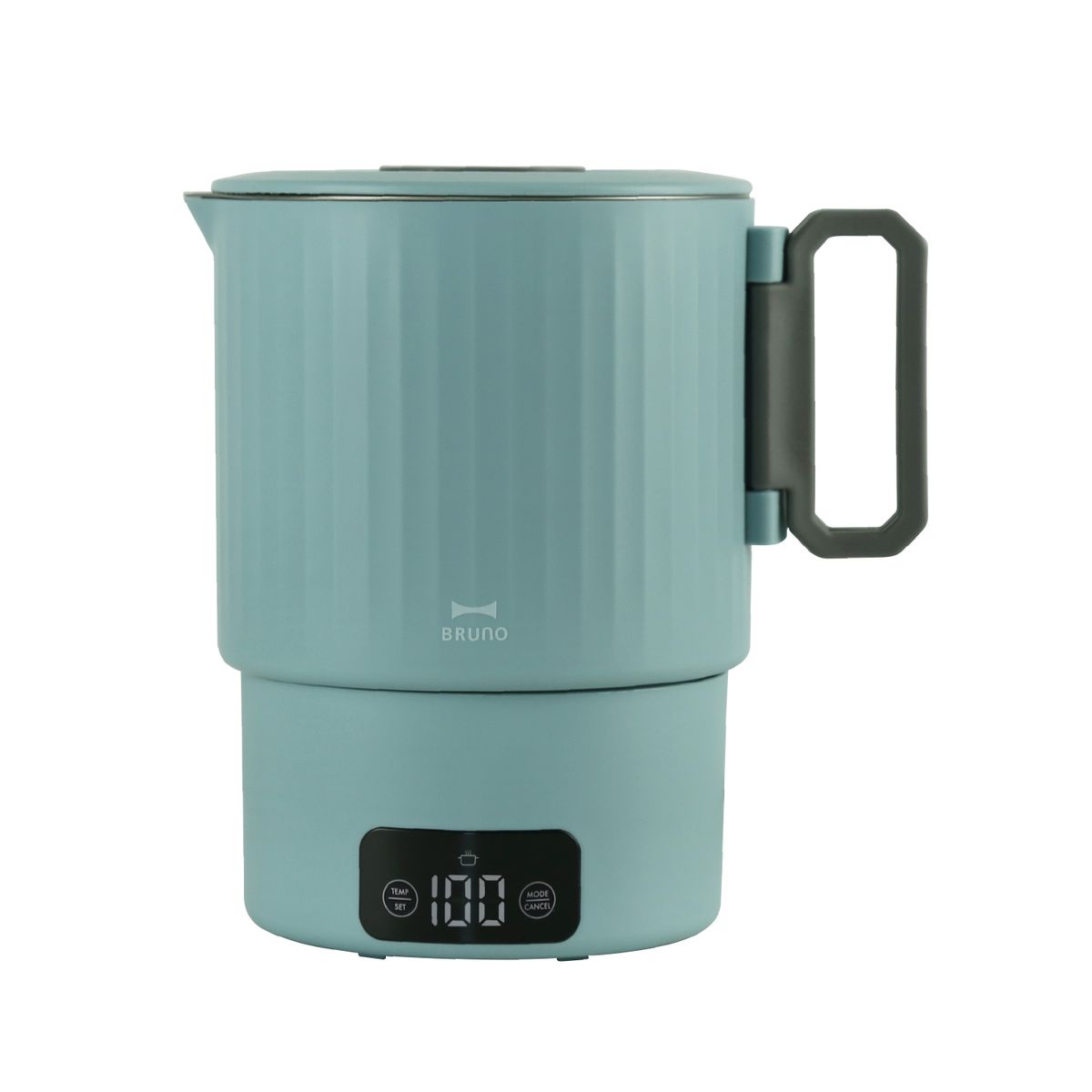 雙電壓電子溫控電煮鍋 (110/220V) - 灰藍色