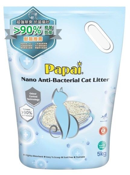 「巴派」納米抗菌豆腐貓砂 2.0mm 5kg 新舊包裝隨機出貨