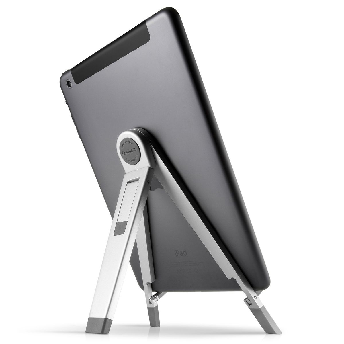 Compass 2 for iPad Mobile Display Stand with Typing Angle for iPad Pro Air mini Silver