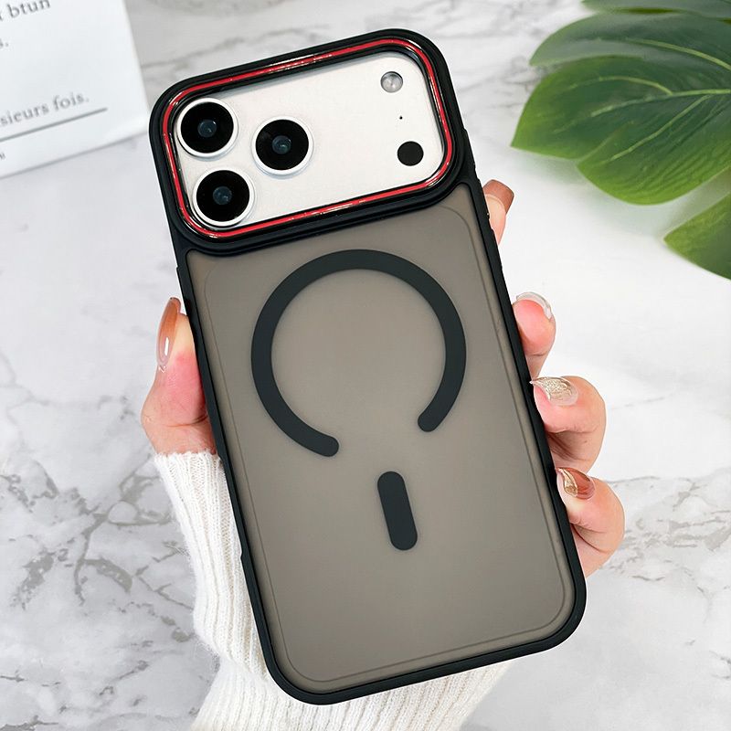 iPhone 17 Pro Max case Anti-slip Frosted Phone Case MagSafe Magnetic Protective Case Cover Black
