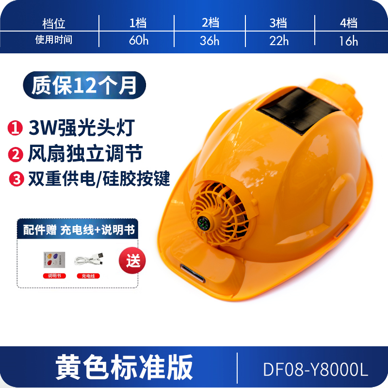 太陽能風扇帽冷氣機製冷太陽能充電兩用防曬防雨水戶外採茶建築新款